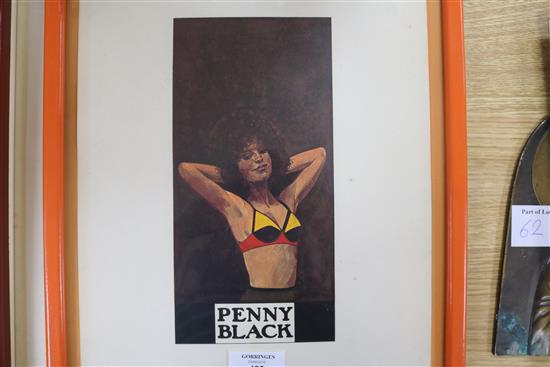 After Peter Blake, set of five colour prints, Red Power, Ebony Tarzan, Pretty Boy, Penny Black and The 35 x 25cm